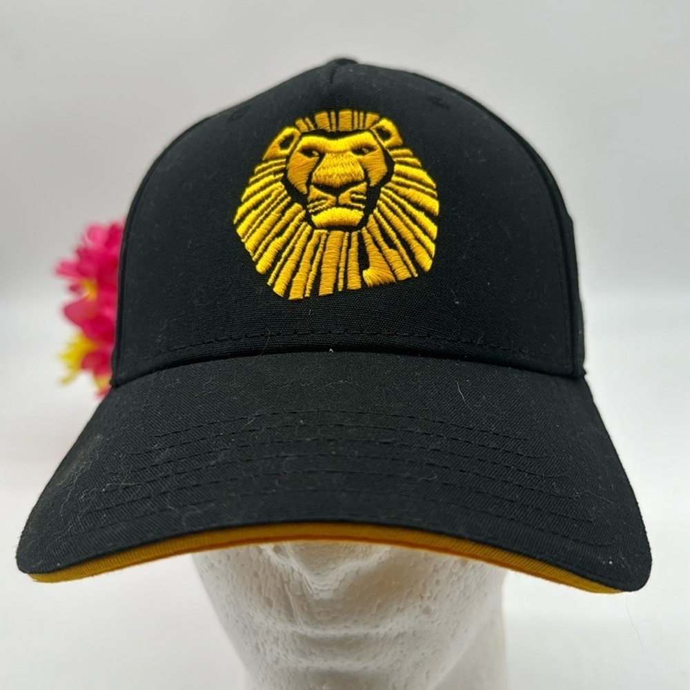 Lion King Black Yellow Baseball Hat Adjustable HT6316D